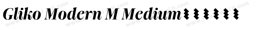 Gliko Modern M Medium字体转换